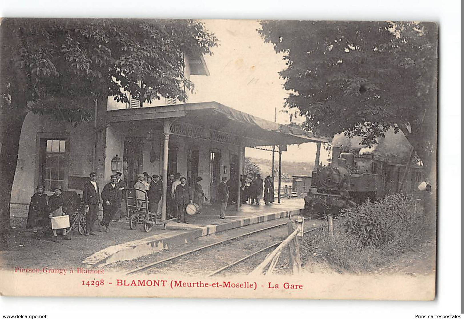 CPA 54 Blamont La Gare Et Le Train Tramway - Blamont