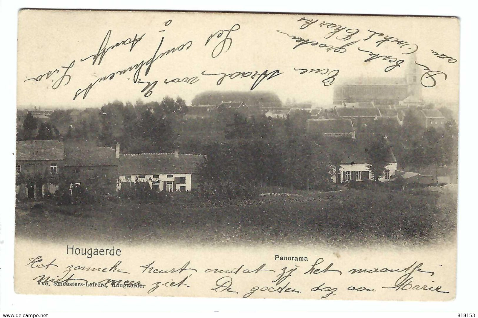 Hoegaarden  Hougaerde   Panorama   1905 - Hoegaarden