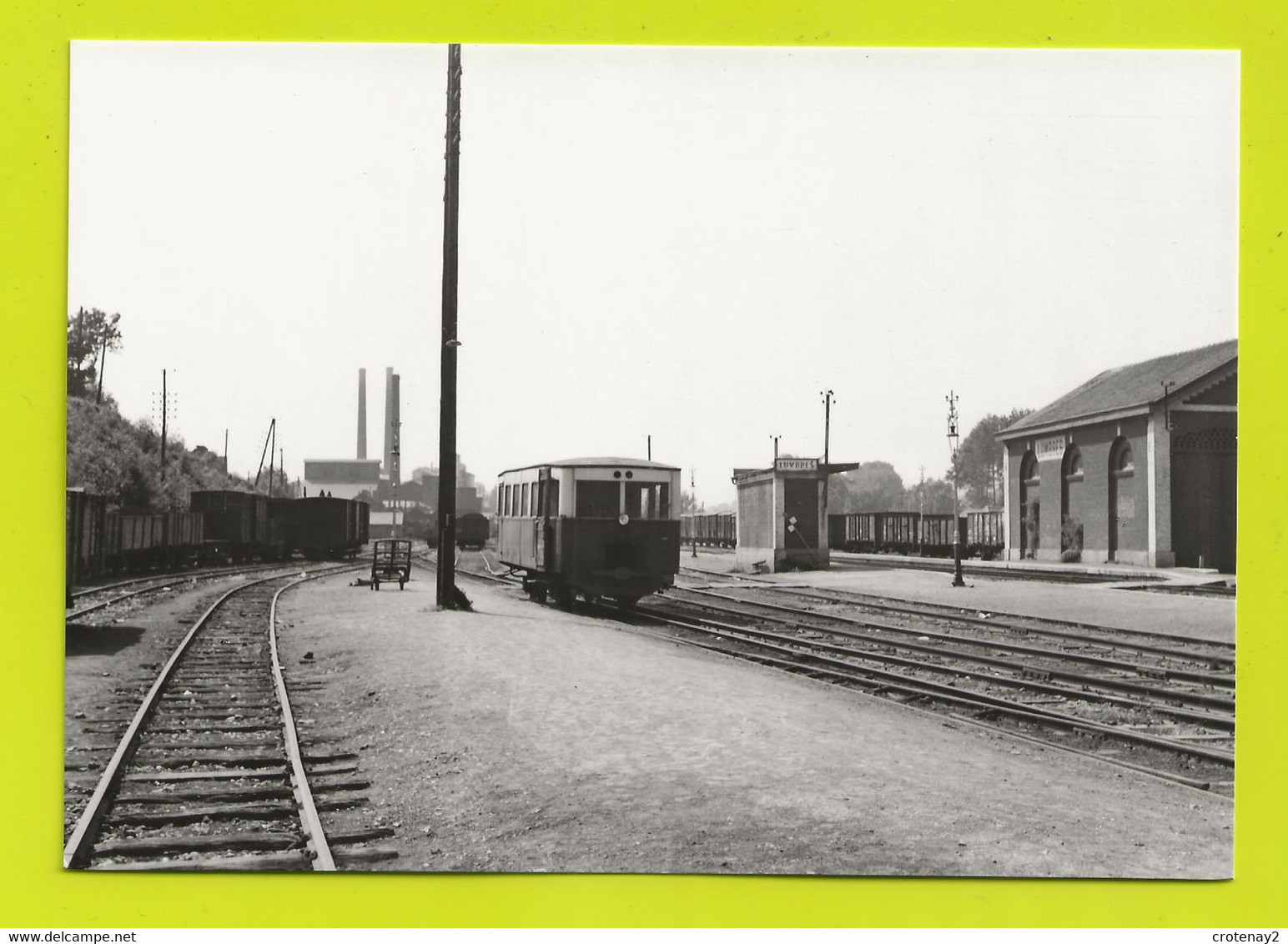 CPM TRAIN VOIR DOS 62 LUMBRES Autorail En Gare Le 25 Mai 1953 KM 44 Sur Anvin Calais - Lumbres