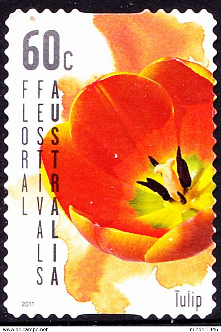 AUSTRALIA 2011 60c Multicoloured, Floral Festivals Australia-Tulip Self Adhesive Used - Used Stamps