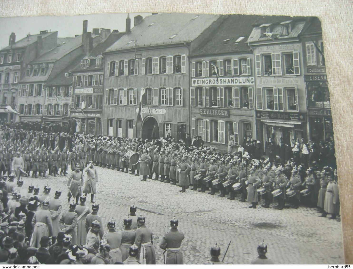 Nr. 89 Foto Ak Sarrebourg Saarburg Post. Gel. 24.9.17 Schwarz/weiß Weingrosshandlung Militärparade - Sarrebourg