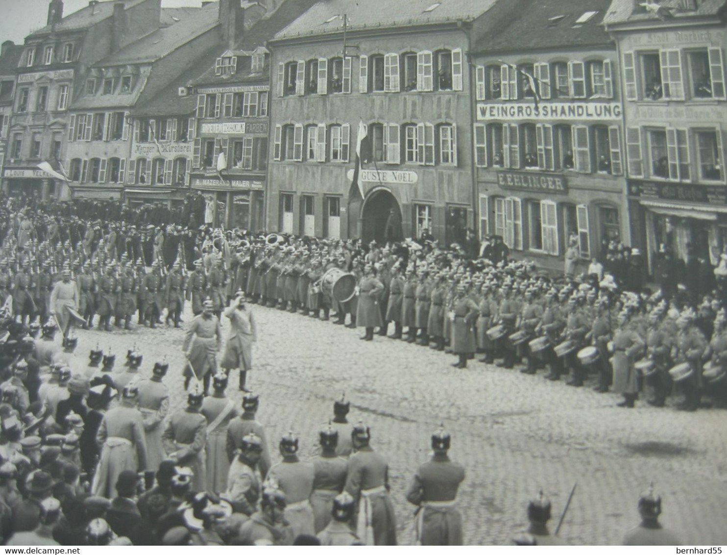 Nr. 89 Foto Ak Sarrebourg Saarburg Post. Gel. 24.9.17 Schwarz/weiß Weingrosshandlung Militärparade - Sarrebourg