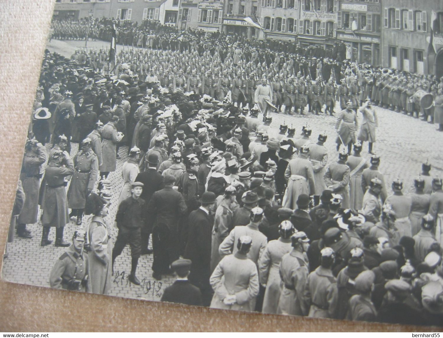 Nr. 89 Foto Ak Sarrebourg Saarburg Post. Gel. 24.9.17 Schwarz/weiß Weingrosshandlung Militärparade - Sarrebourg