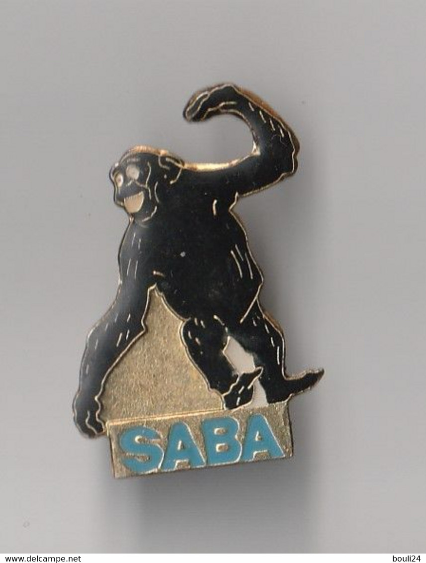 PIN'S   THEME  ANIMAUX CHIMPANZE     SINGE MARQUE SABA - Animali