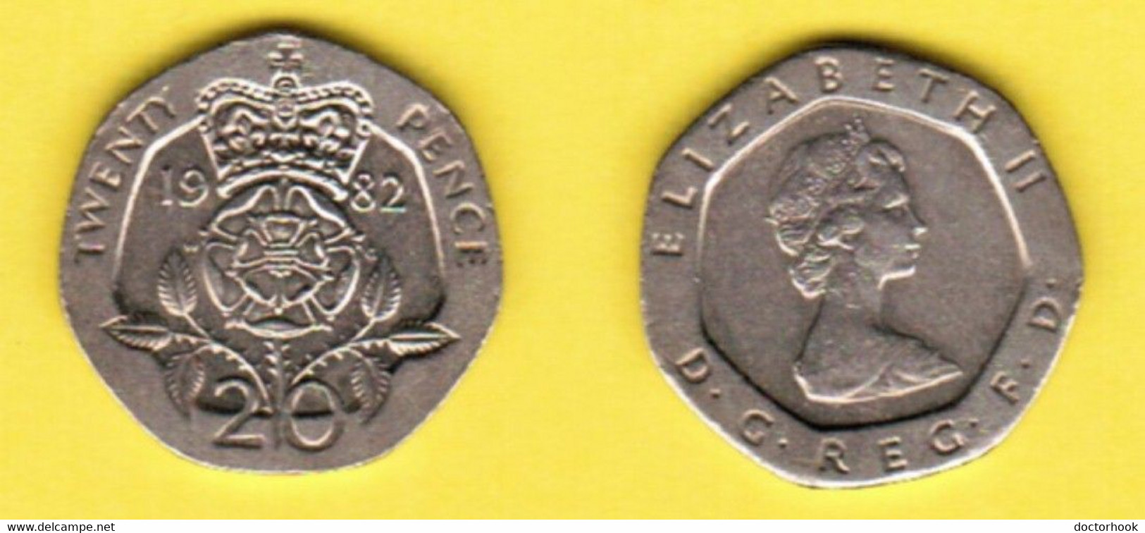 GREAT BRITAIN  20 PENCE 1982 (KM # 931) #6784 - 20 Pence