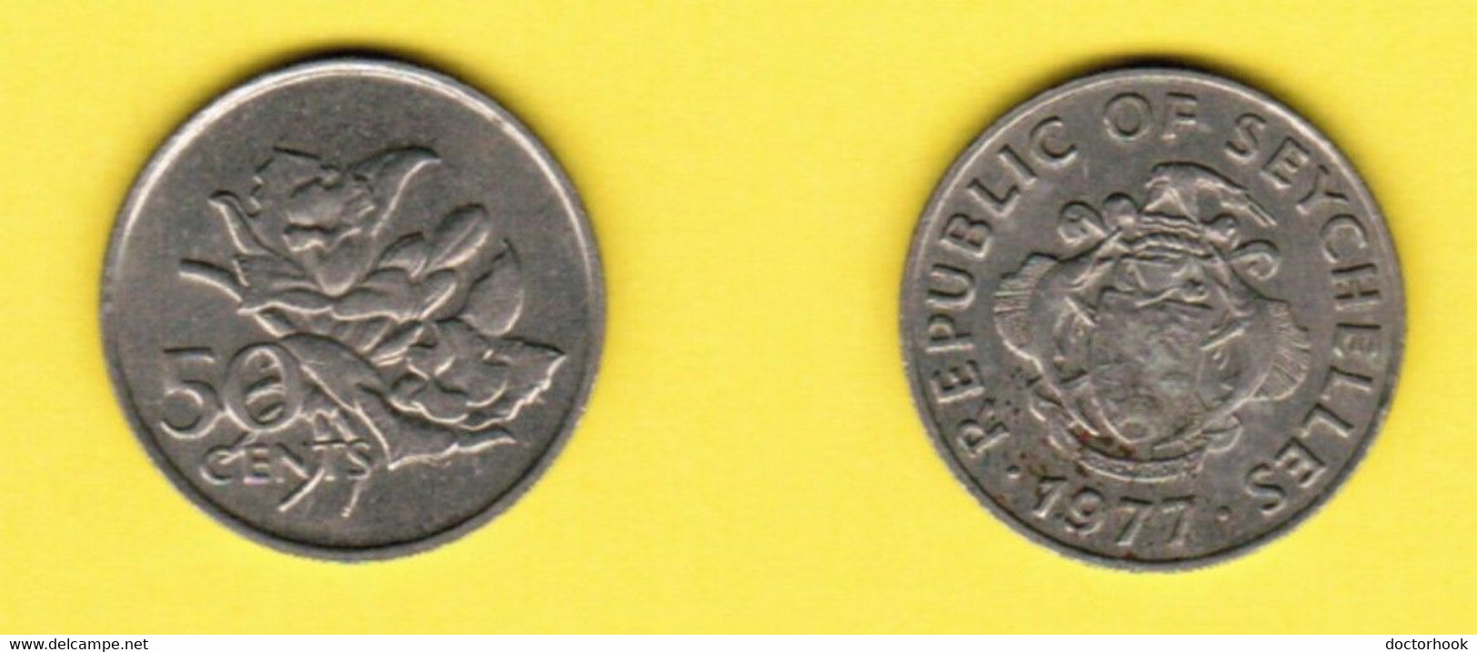 SEYCHELLES  50 CENTS 1977 (KM # 34) #6786 - Seychelles