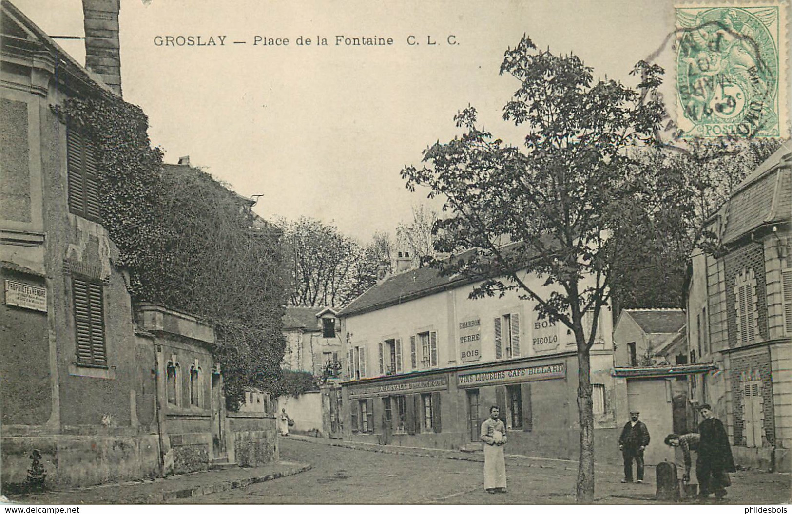 VAL D'OISE  GROSLAY  Place De La Fontaine - Groslay