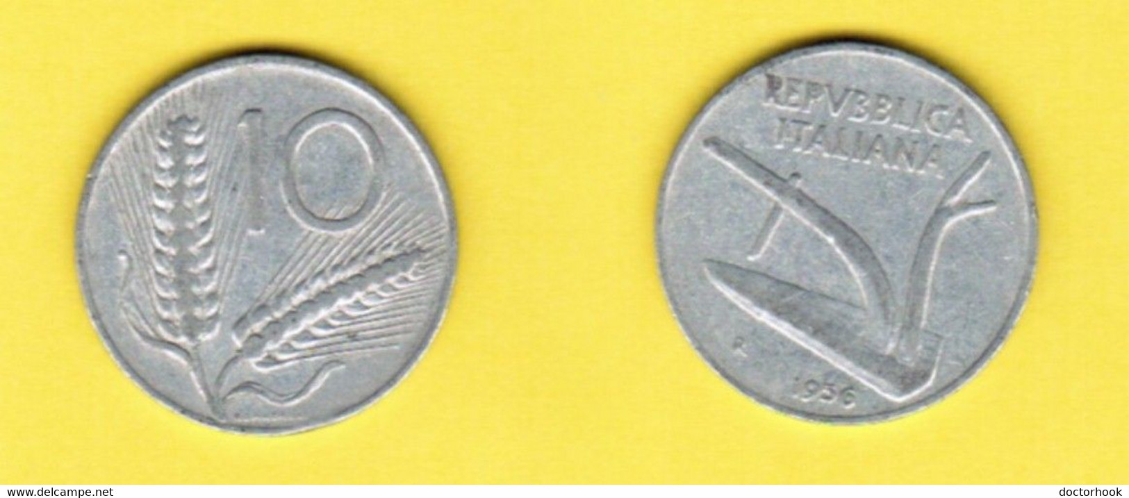 10 lire del 1956 valore