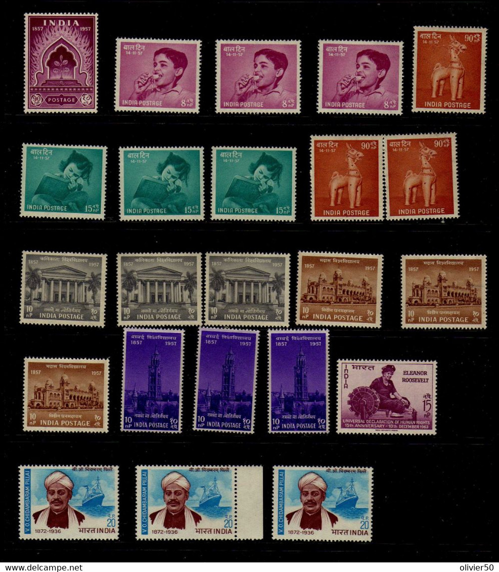 Inde - Enfance - Architecture - Celebrite - Neufs** - MNH - Nuevos