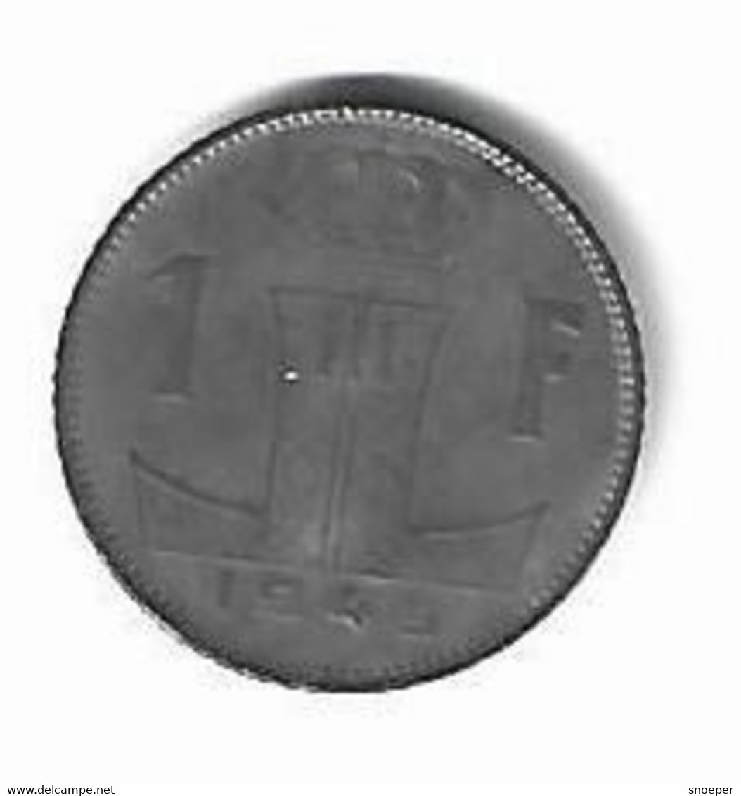 Belguim 1 Frank 1945 Dutch Vf+ - 1 Franc