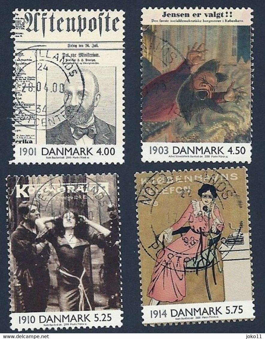 Dänemark 2000, Mi.-Nr. 1234-1237, Gestempelt - Oblitérés