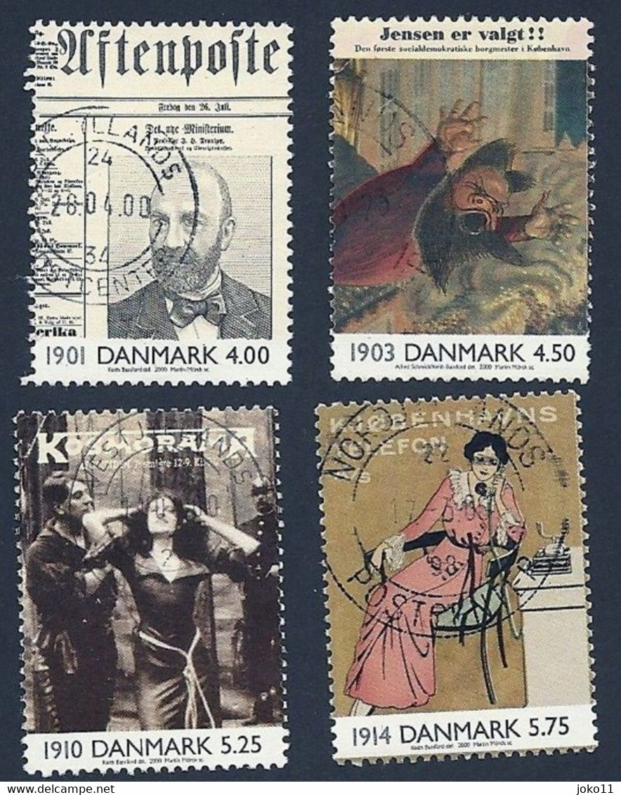 Dänemark 2000, Mi.-Nr. 1234-1237, Gestempelt - Used Stamps