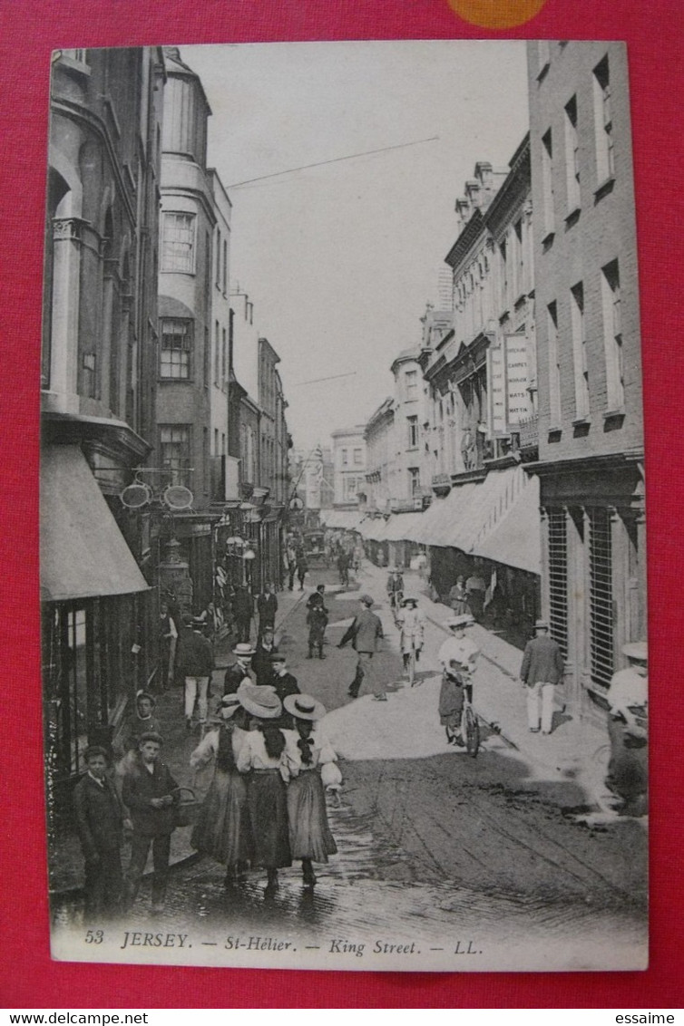 Carte Postale. Jersey. St-Hélier. King Street. Animée - St. Helier