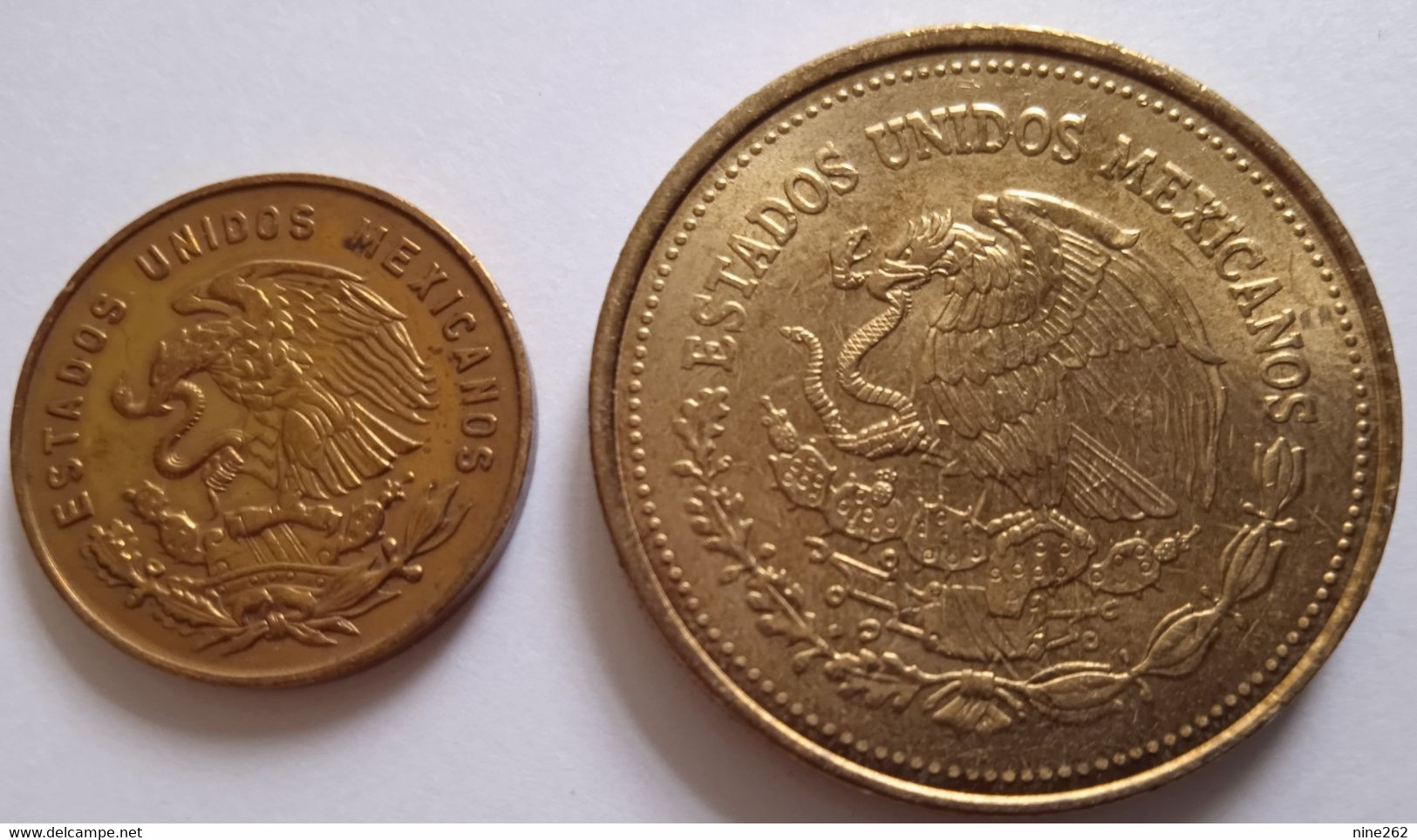 MEXIQUE..*  1000 DOLLAR 1991  +  5 CENTAVOS 1958....  ....2  PIECES EN .ETAT TTB  ..... - Mexique