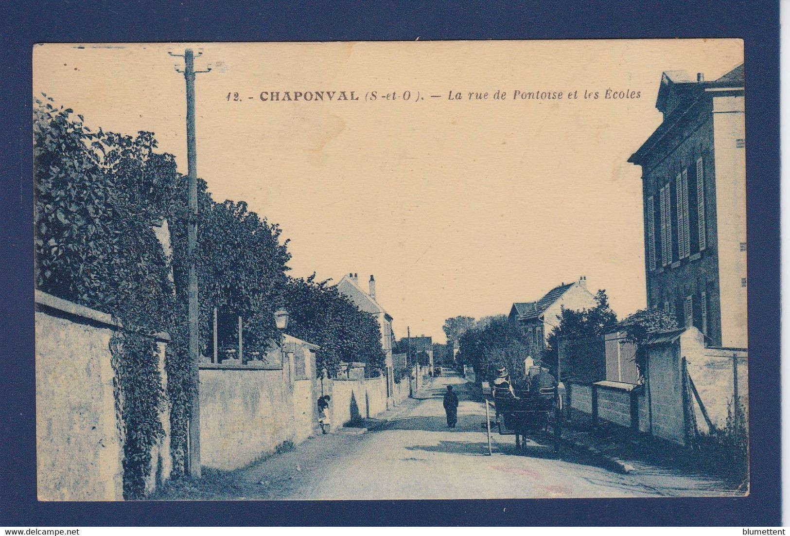 CPA [95] Val D'Oise > Auvers Sur Oise Circulé Chaponval - Auvers Sur Oise