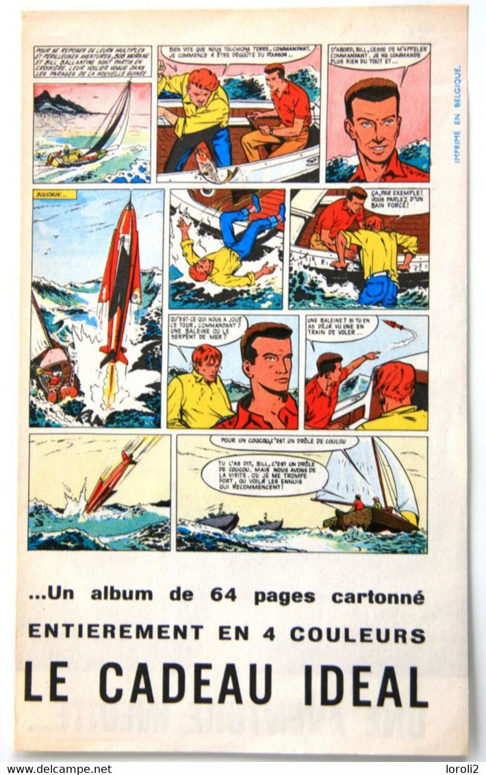 BOB MORANE - HENRI VERNES  -   ANNONCE POUR   " L' OISEAU DE FEU "   (  ATTANASIO  -   1960  ) - Illustratori A - C