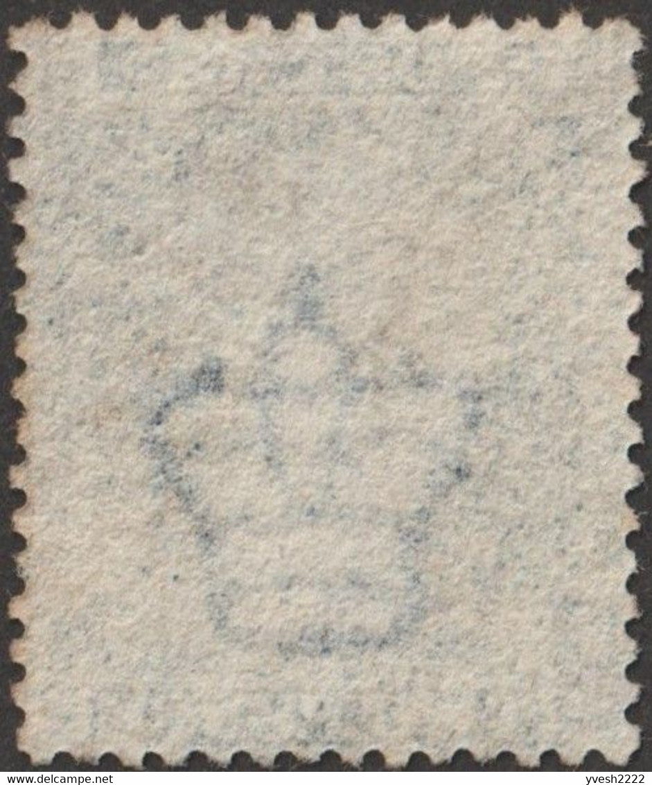 GB 1858 Y&T 27 SG 45 Michel 17. Victoria 2 P. Bleu, Filigrane Grande Couronne. Planche 12. Lettres GB. TB - Used Stamps