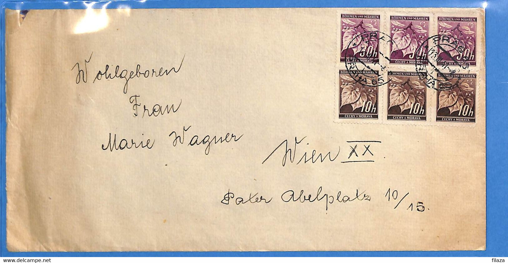 Böhmen Und Mähren 1941 Lettre De Prag (G9340) - Covers & Documents