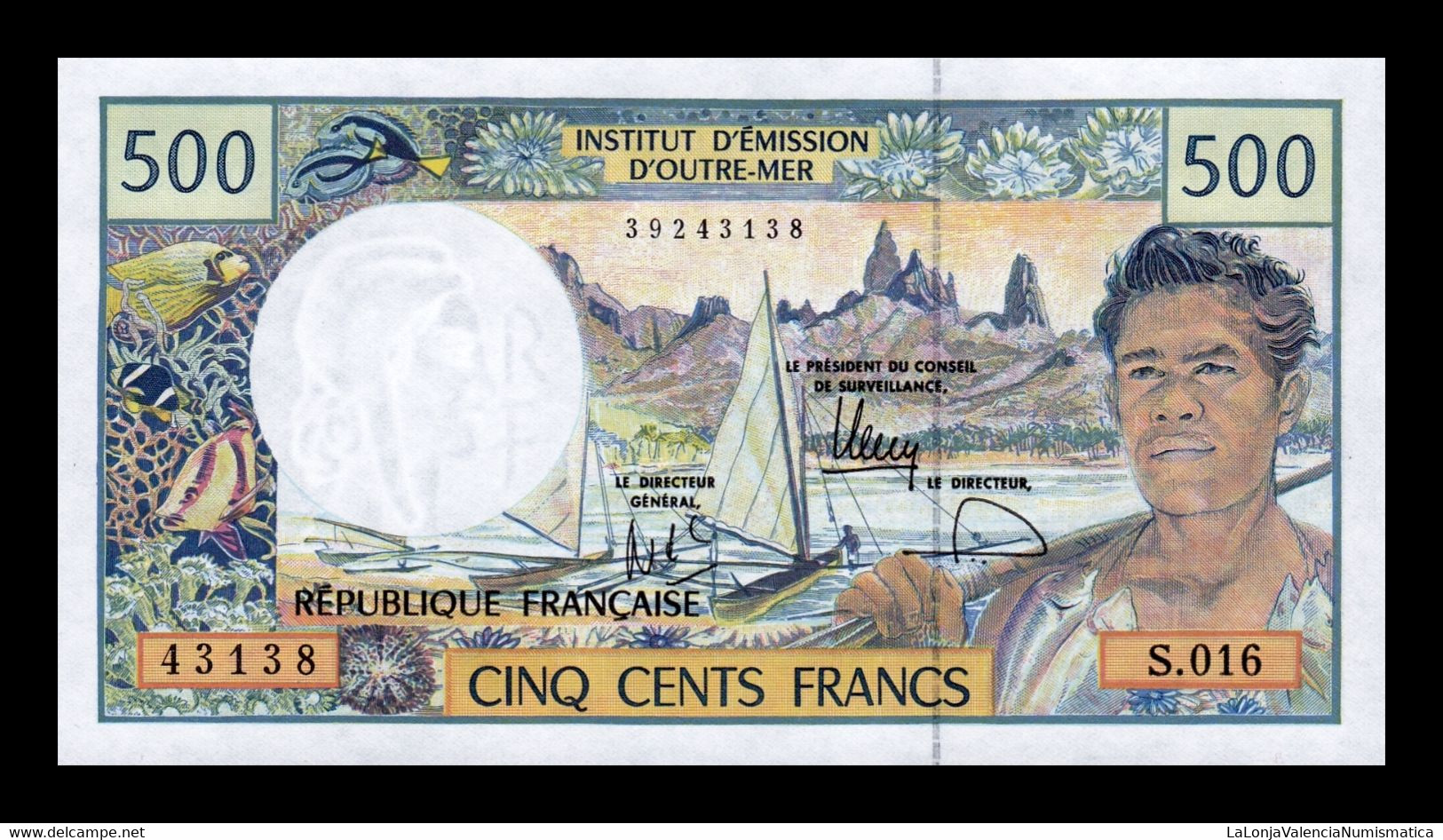 French Pacific Territories - Territorios Franceses Del Pacífico 500 Francs 1990-2012 Pick 1h SC UNC - Territoires Français Du Pacifique (1992-...)