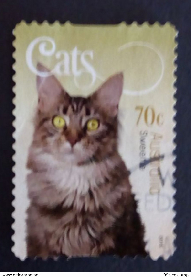 Australia, Year 2015, Cancelled, Cats; Sweetie - Used Stamps