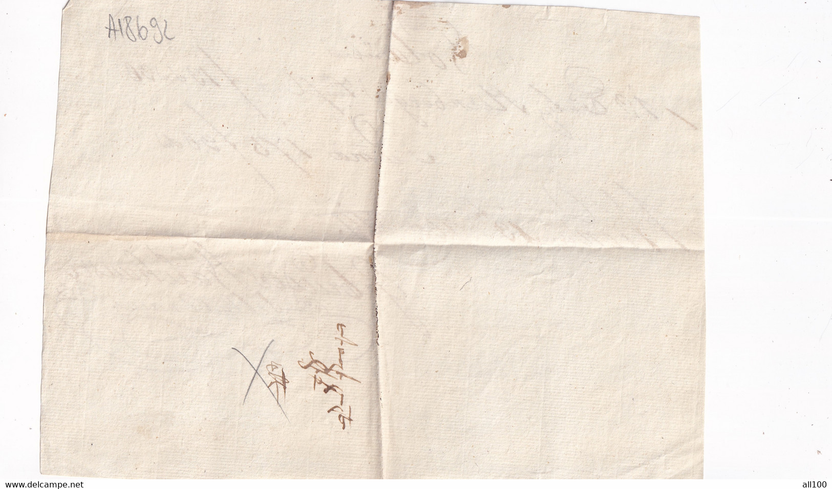 A18692 - RECEIPT NOTA FROM AUSTRIA 1819 HANDWRITTEN DOCUMENT - Autriche