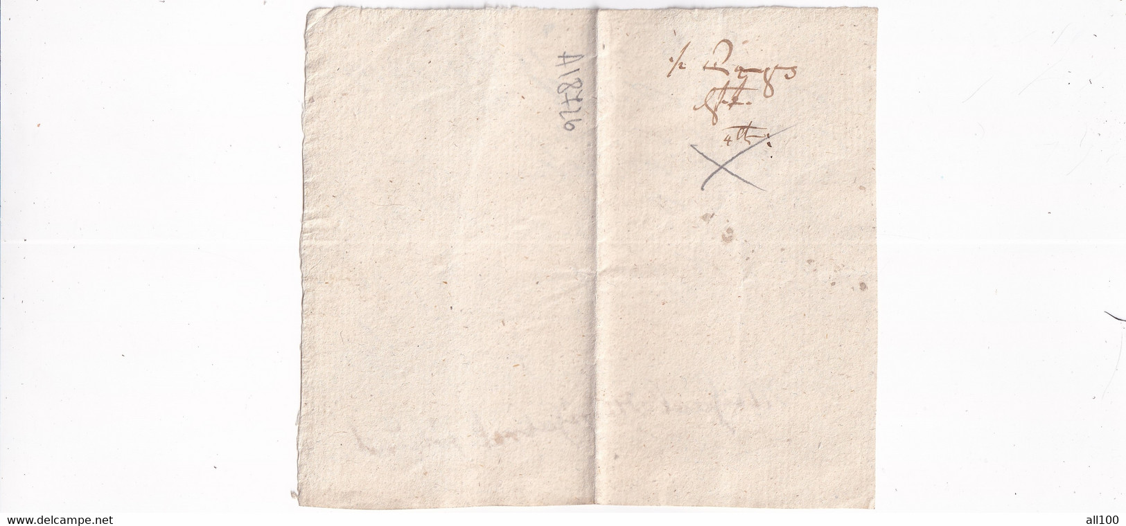 A18726 - RECEIPT FROM AUSTRIA 1819 HANDWRITTEN DOCUMENT - Austria