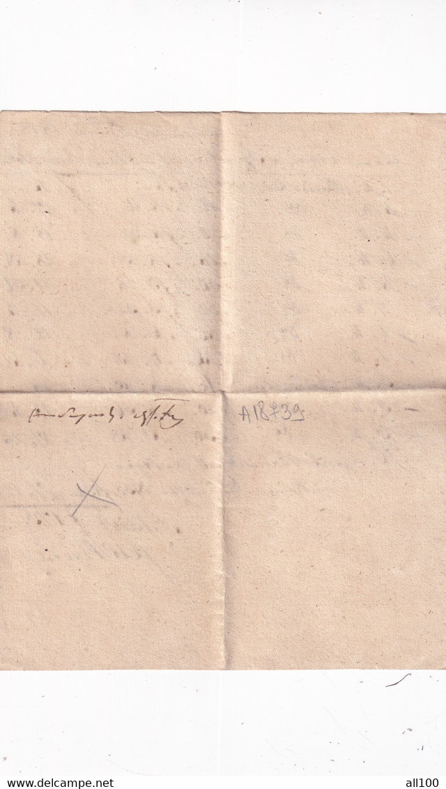 A18739 - INVOICE FROM AUSTRIA 1818 AUSTRIAN EMPIRE KLAUSENBURG KOLOZSVAR CLUJ-NAPOCA ROMANIA HANDWRITTEN DOCUMENT - Österreich