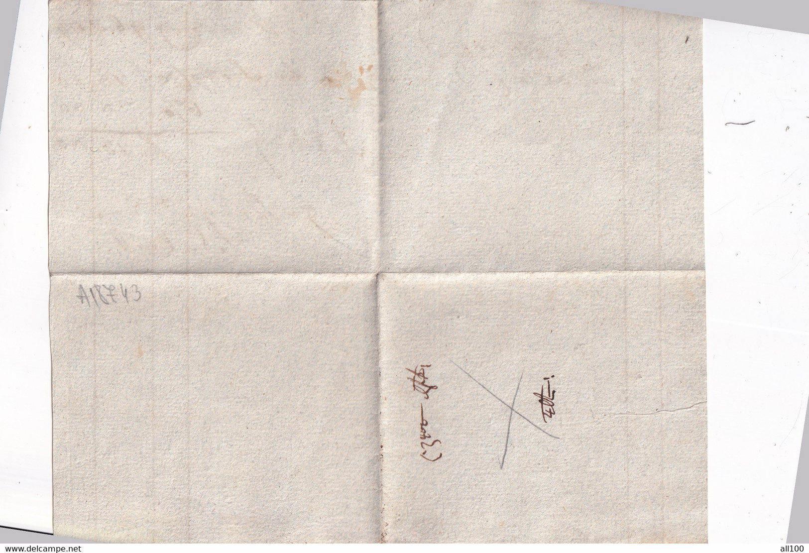 A18743 - RECEIPT NOTTA FROM AUSTRIA WIEN VIENA 1819 HANDWRITTEN DOCUMENT AUSTRIAN EMPIRE - Oostenrijk