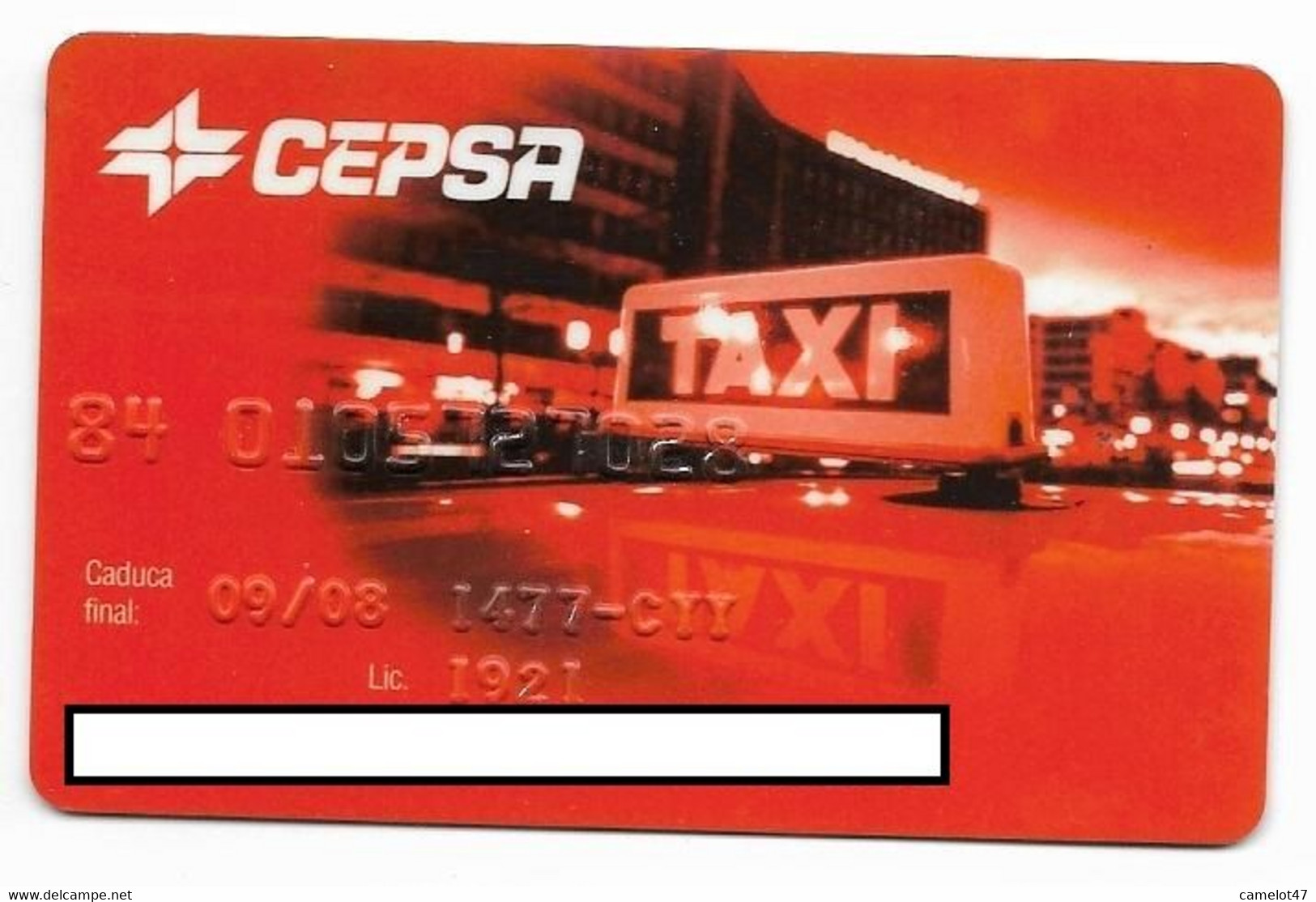 Cepsa Spain, Gas Stations Rewards Magnetic Card, # Cepsa-3  NOT A PHONE CARD - Oil