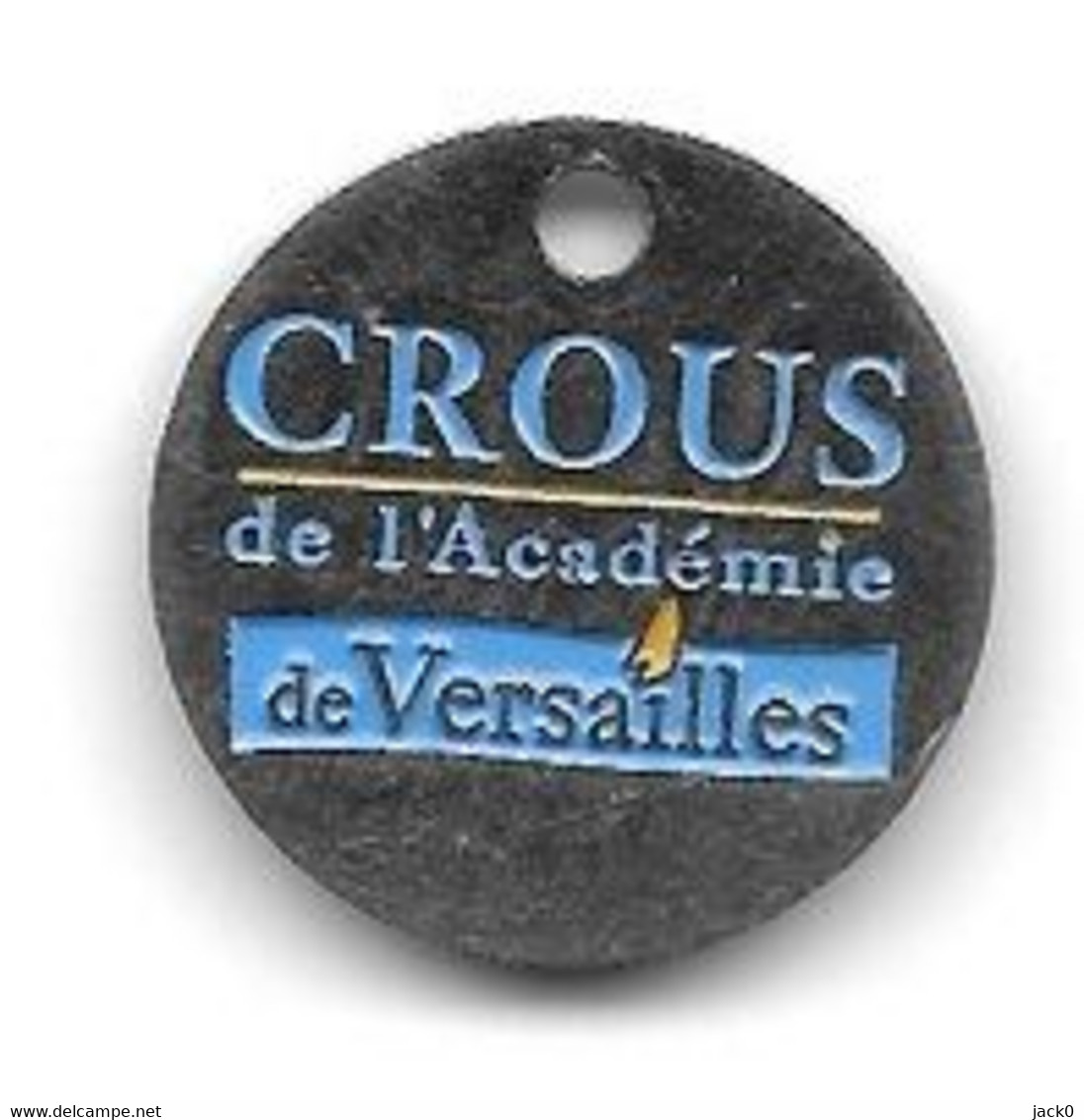 Jeton De Caddie  Ville, CROUS De L' Académie De  VERSAILLES  Verso  1955-2005, 50 Ans Avec Les étudiants - Einkaufswagen-Chips (EKW)