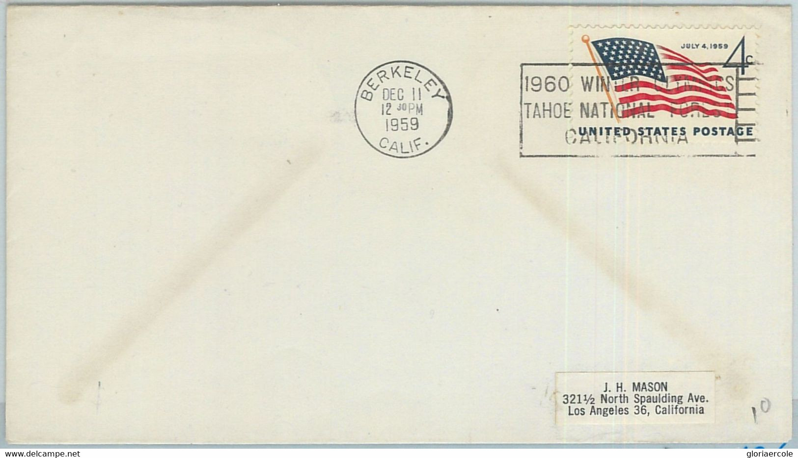 68072 - USA - POSTAL HISTORY - 1960 WINTER OLYMPIC GAMES Postmark: BERKELEY - Winter 1960: Squaw Valley