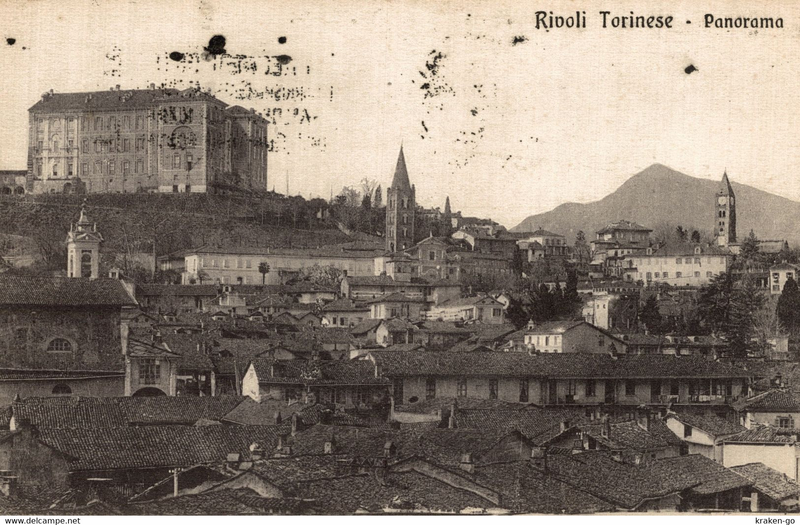 RIVOLI, Torino - Panorama - VG + Targhetta Postale - #026 - Rivoli