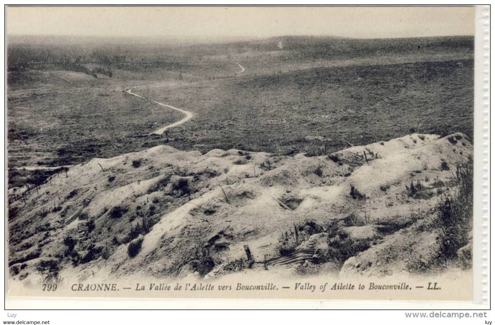 CRAONNE - La Vallee De L'Ailette Vers Bouconville -  Ca. 1910 - Craonne