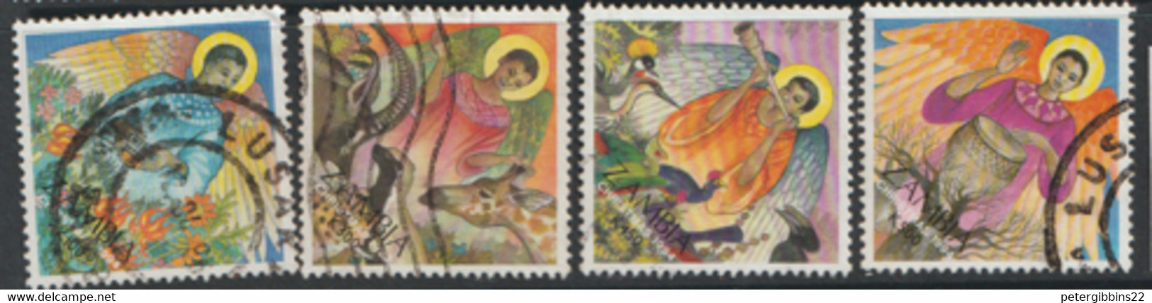 Zambia  1995  SG  745-8  Christmas     Fine Used - Sambia