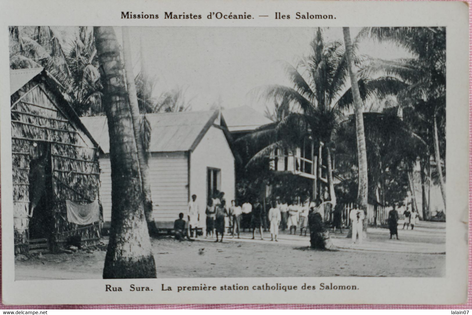 C. P. A. : Iles Salomon : Rua Sura, La Première Station Catholique Des Salomon, Animé - Solomon Islands