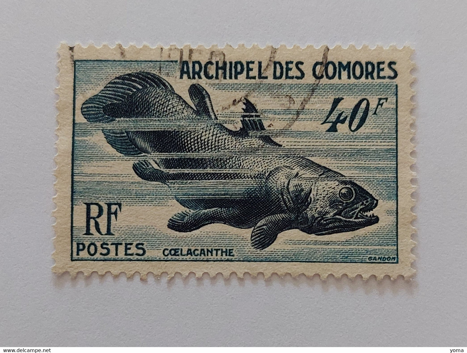 N° 13       Coelacanthe  -  Poisson - Used Stamps