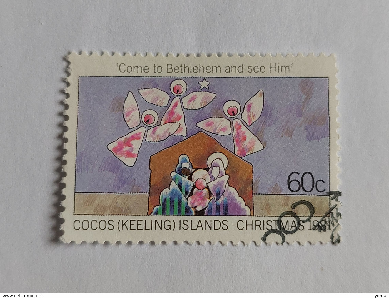 N° 77        Noël 1981  -  Illustration D'un Chant De Noël  -  Oblitéré - Cocos (Keeling) Islands