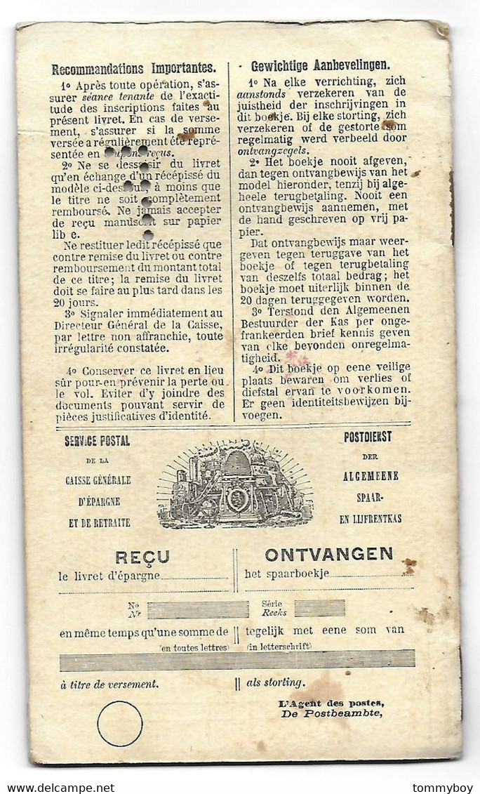 Spaarboekje - Livret D'épargne ESSCHEN Van 1922 Tot 1926 - Sonstige & Ohne Zuordnung
