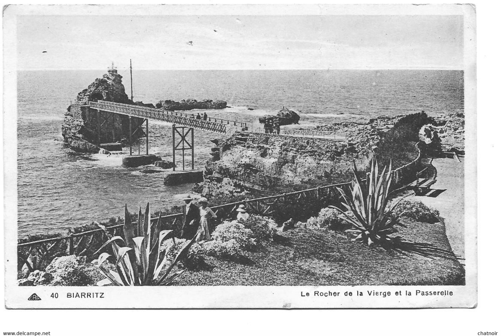 BIARRITZ   Le Rocher De La Vierge Et La Passerelle - Biarritz