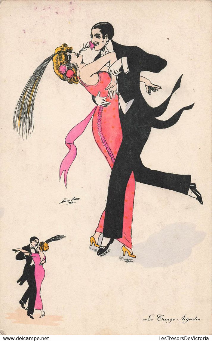 CPA Illustrateur Xavier Sager - Le Tango Argentin - Danse - Sager, Xavier