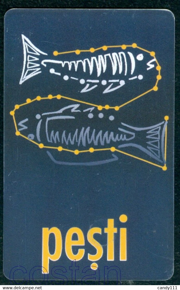 2000 Pisces/Fish, Zodiac ,Horoscope ,Tierkreiszeichen, Romania, Used Phonecard, Phone Card - Otros & Sin Clasificación