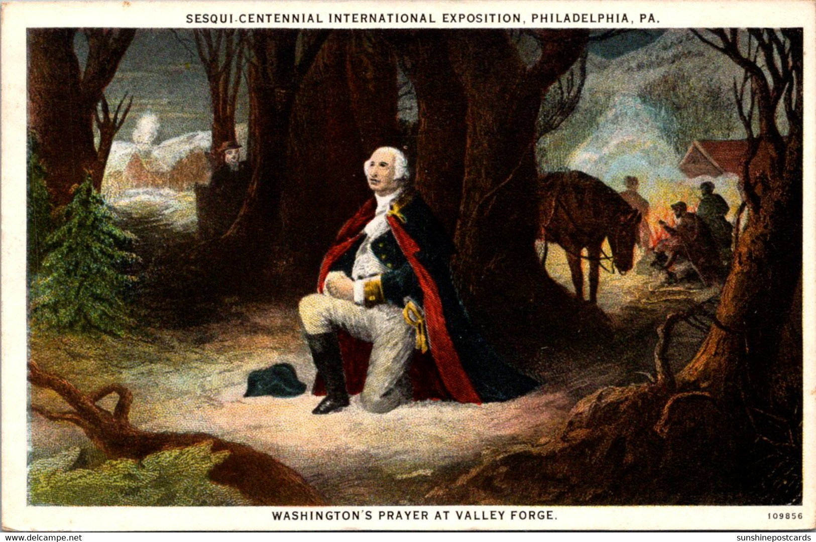 Washington's Prayer At Valley Forge Sesqui-Centennial International Expo Philadelphia Pennsylvania 1927 - Histoire