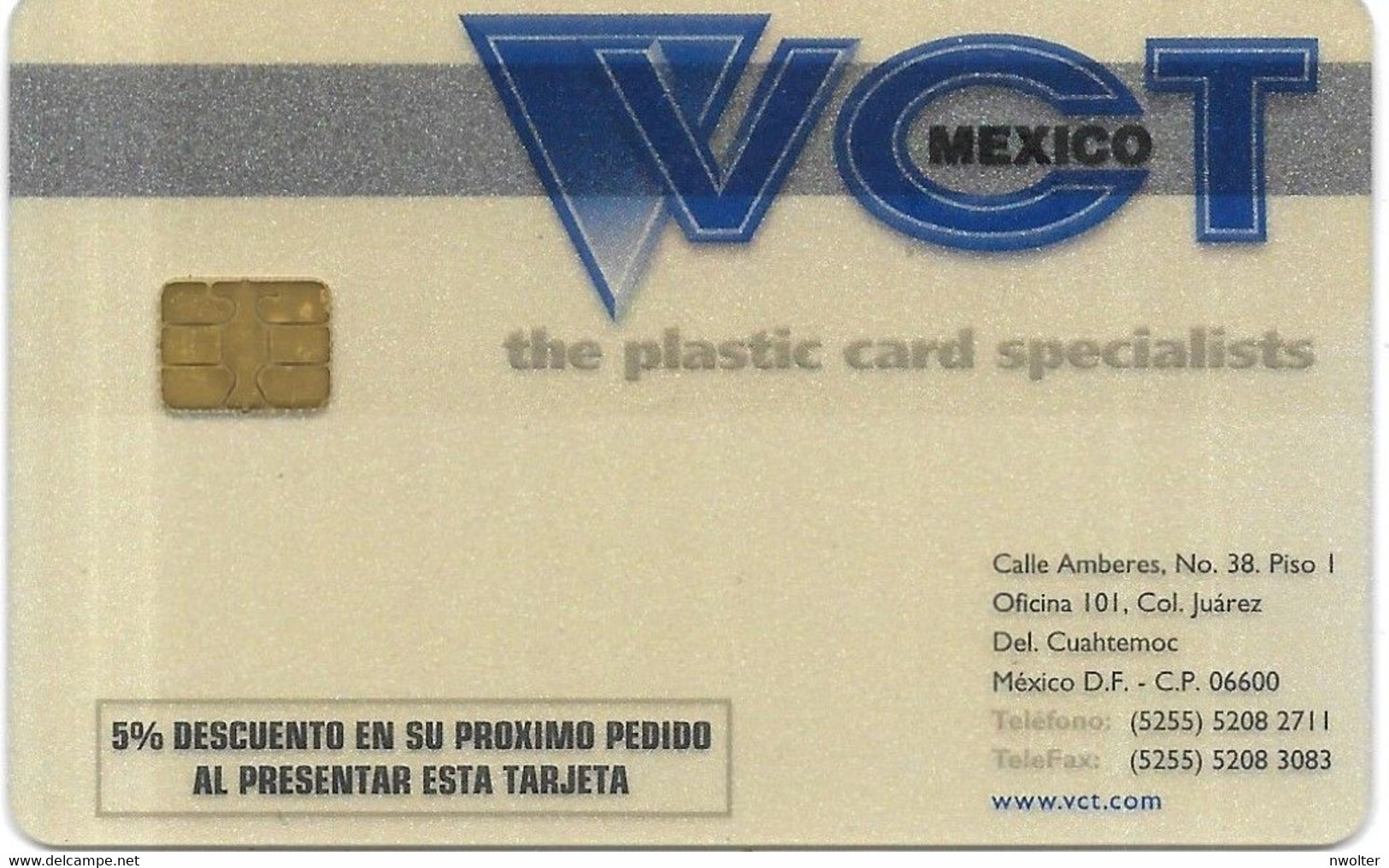@+ Rare - Carte à Puce Démonstration VTC Mexico - Transparente - Ausstellungskarten