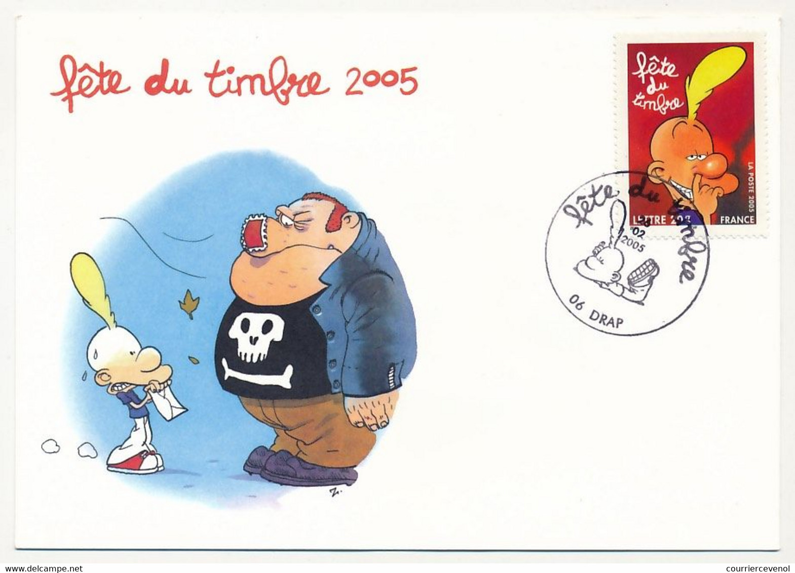 France - Carte Fédérale - Fête Du Timbre 2005 - TITEUF - Oblit. 06 Drap - 26.02.2005 - Cartas & Documentos