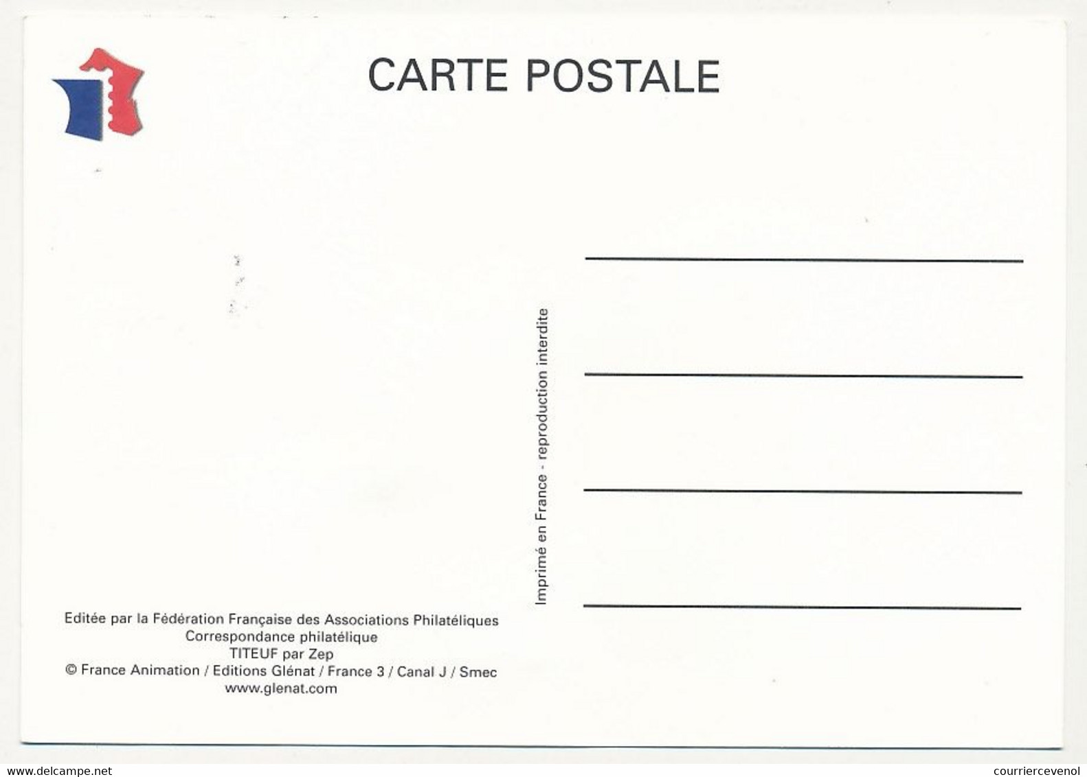 France - Carte Fédérale - Fête Du Timbre 2005 - TITEUF - Oblit. 06 Drap - 26.02.2005 - Lettres & Documents