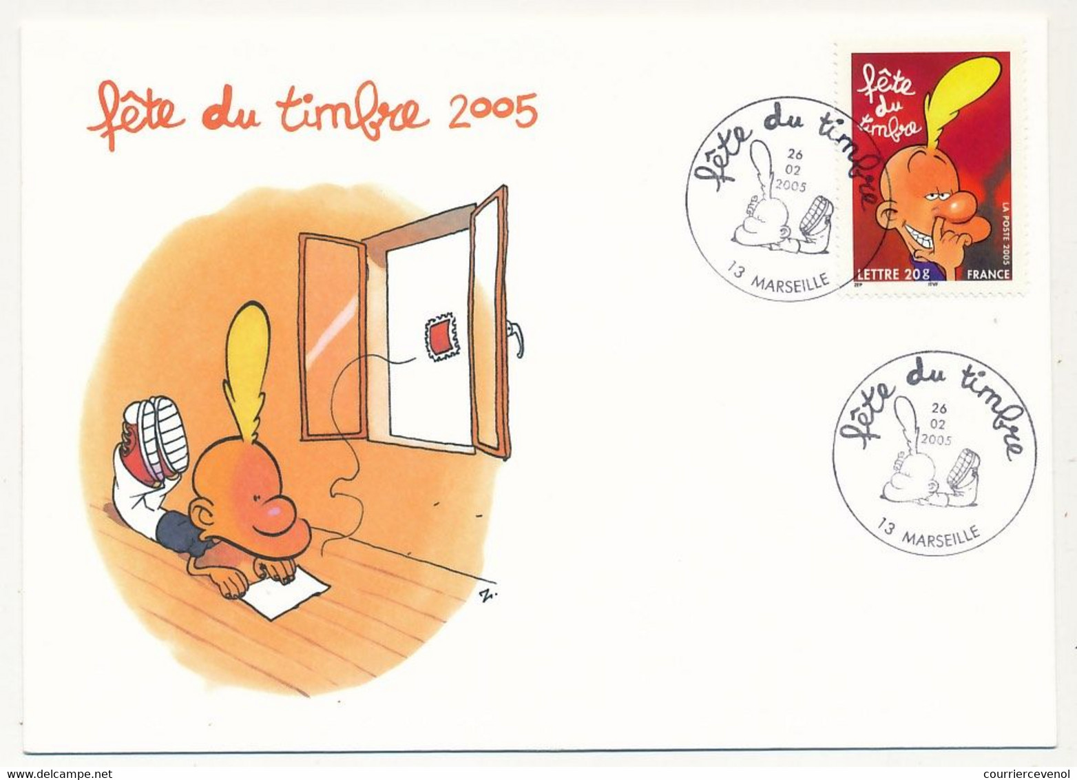 France - 2 Enveloppes Fédérales - Fête Du Timbre 2005 - TITEUF - Oblit. 13 MARSEILLE - 26.02.2005 - Lettres & Documents