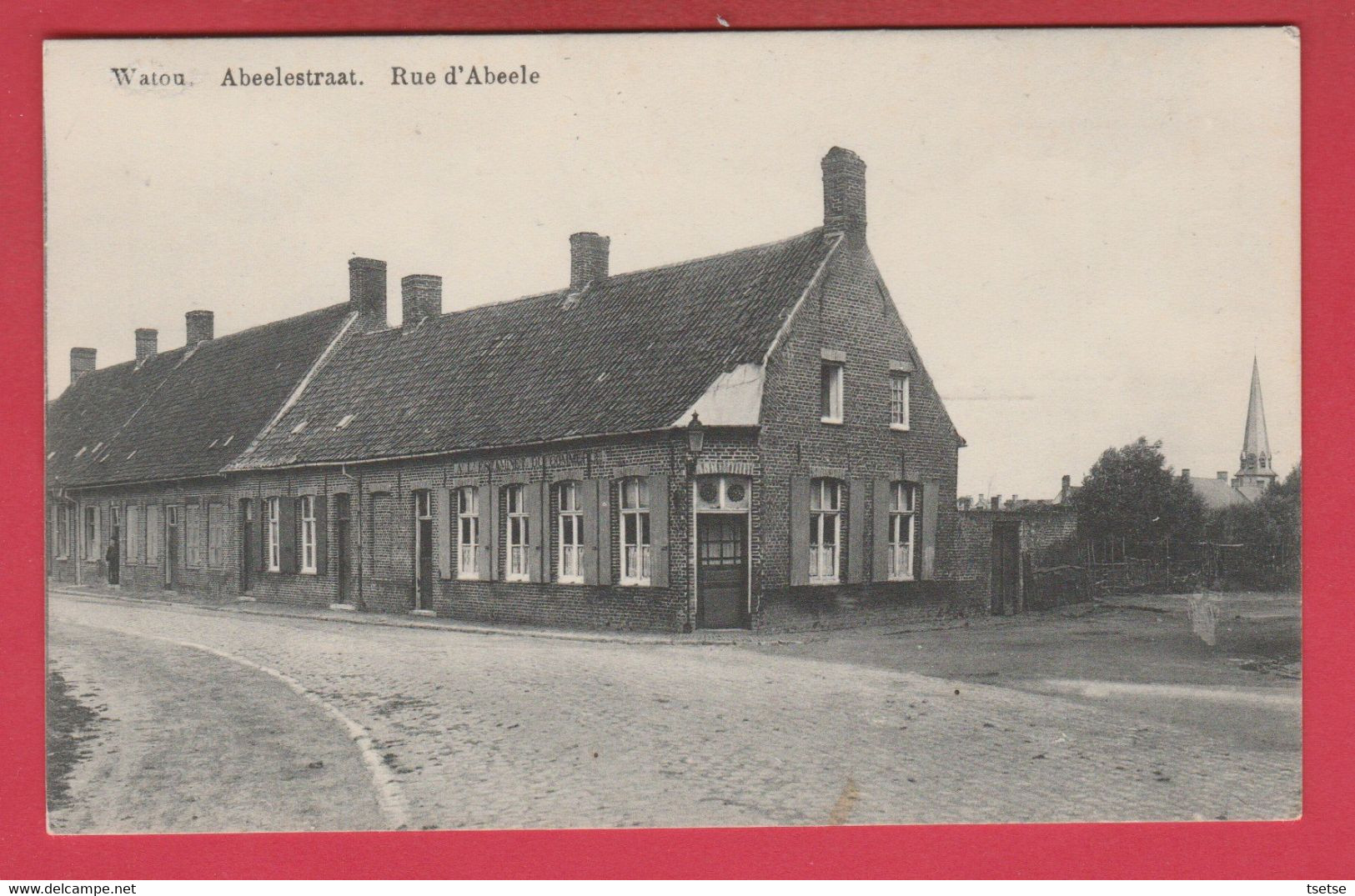 Watou - Abeelestraat - 1914 ( Verso Zien ) - Poperinge