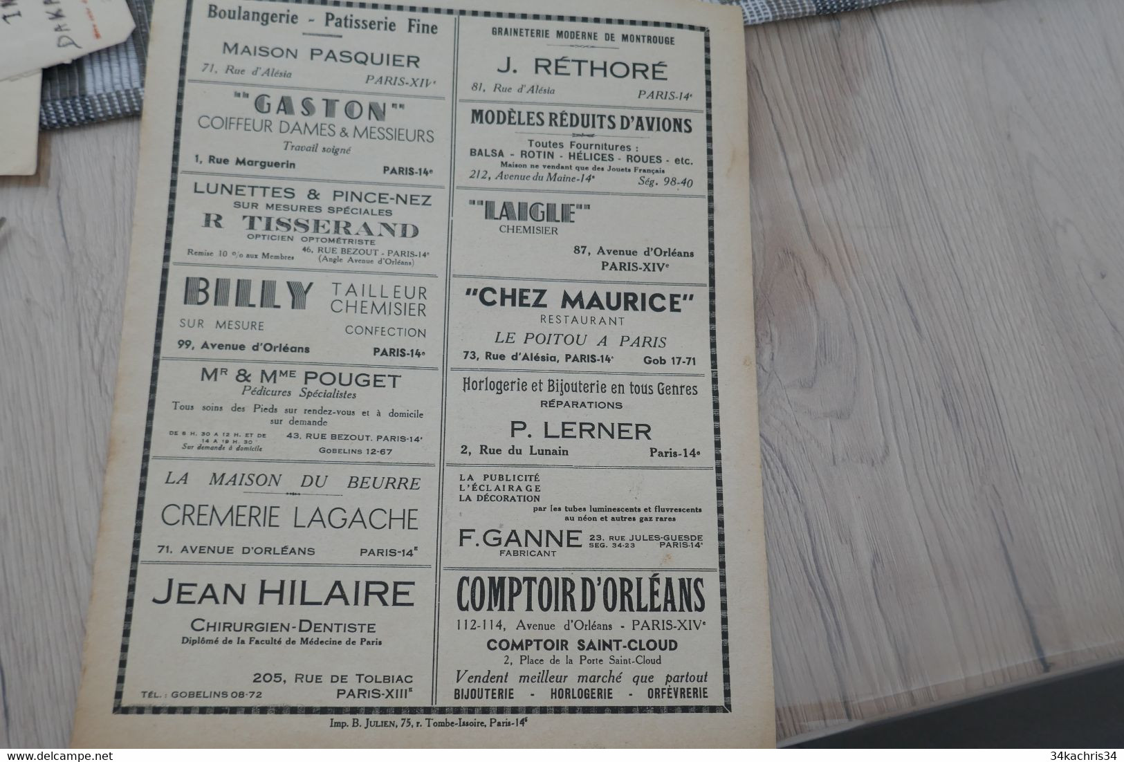 Bulletin Information Aéro Club Du 14 ème Arrondissement Paris N°29 Juillet 1938 Aviation Tourisme - Other & Unclassified