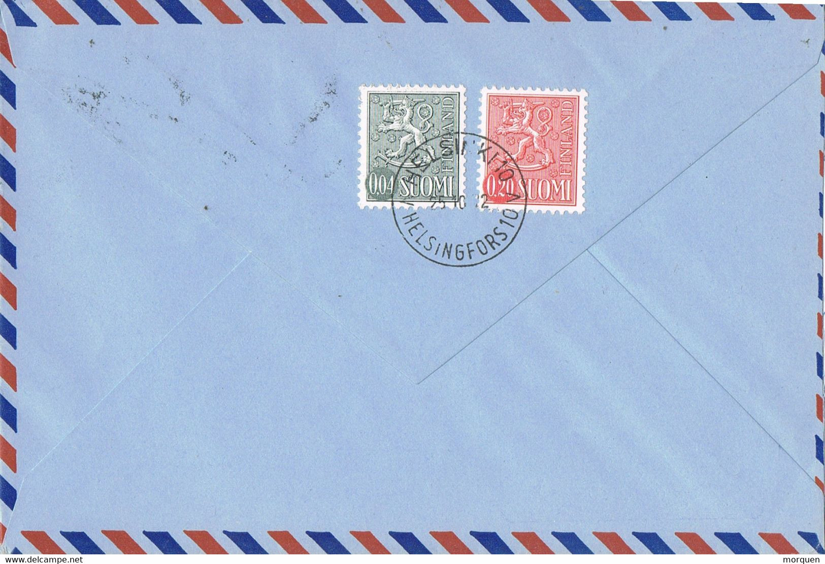 38435. Carta Aerea Certificada HELSINGFORS (Finlandia) Suomi 1972 To England. CRUZ ROJA Stamps - Briefe U. Dokumente