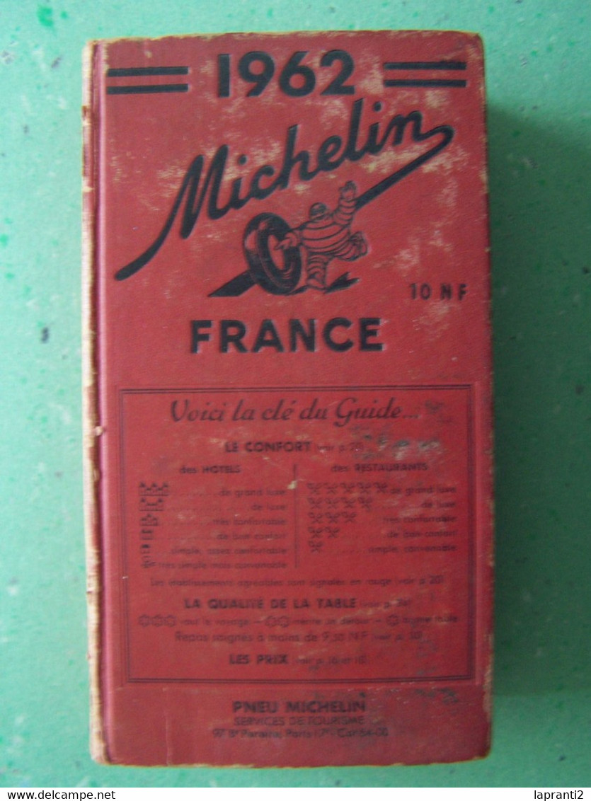 GUIDE MICHELIN FRANCE. ANNEE 1962. - Michelin (guides)